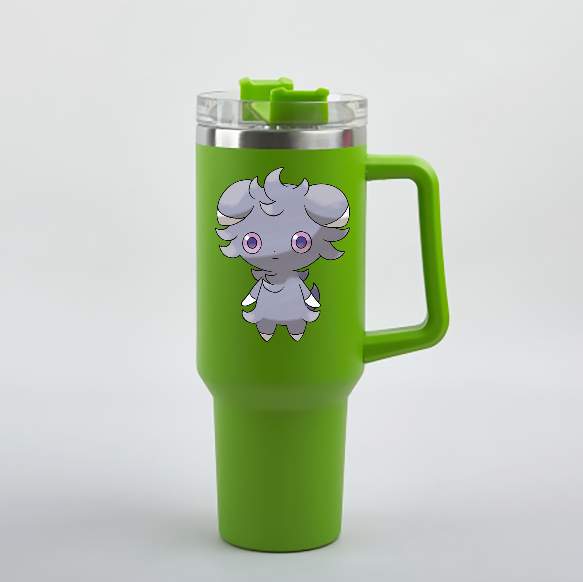 （画像用） ポケットモンスター Pokémon 1200mL車用タンブラー - クリスタルステッカー（プラスチックストロー付き）